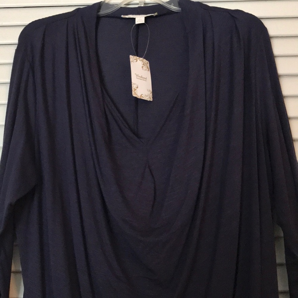 Navy blouse
